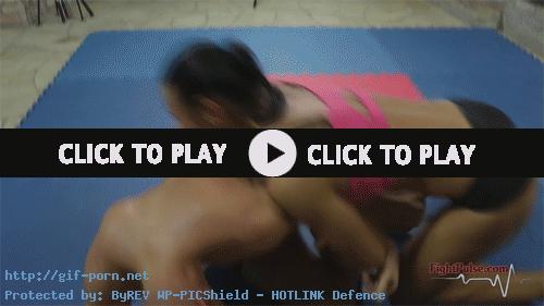 male female wresting with miki and tia